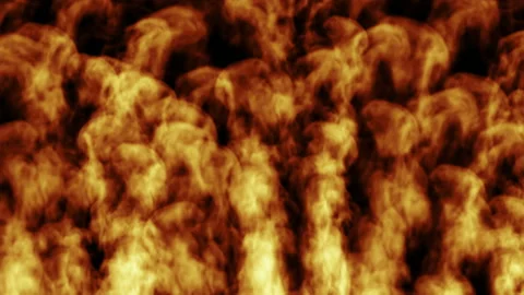 Fire Design on Black Background. Close-up Stock Footage 146787372
