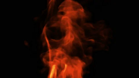 Fire design on black background. Macro camera Stock Footage 141910947