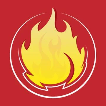 Fire design elements Stock Illustration