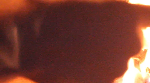 The fire destroyed the letter Stock Footage 55279708