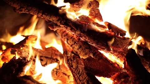 Fire destroying ancient paper, burning paper Stock Footage 77598221