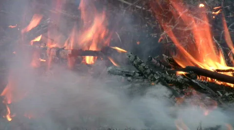 Fire destruction Stock Footage 282650