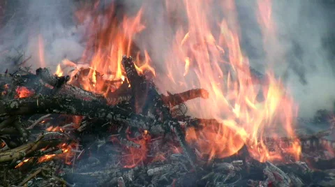 Fire destruction Stock Footage 282705