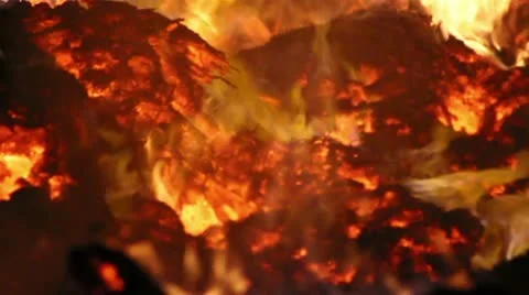 Fire Detail Clip 22 Stock Footage 10992159