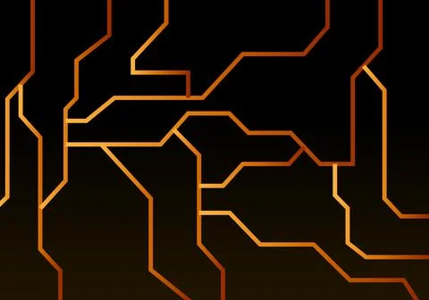 Fire Digital Line Art Background Stock Illustration