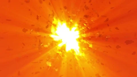 Fire dirt explosion. Looped background Stockbeeldmateriaal 70760290