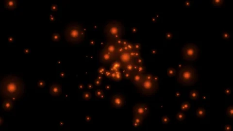 Fire dots motion background video Stock Footage 71164147