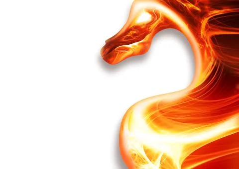 Fire dragon Stock Illustration