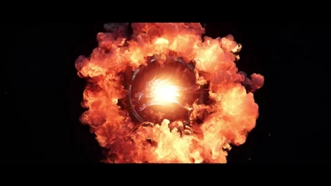 Fire Dragon Logo Intro After Effects stock
