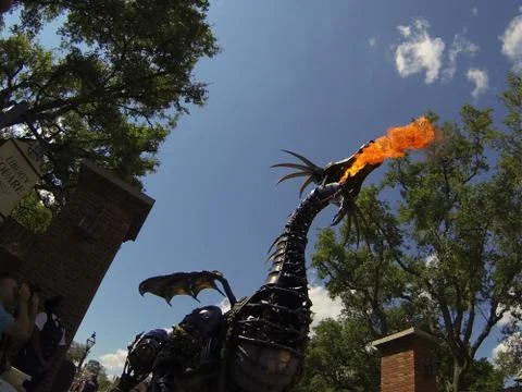 Fire Dragon on Parade Stock Photos