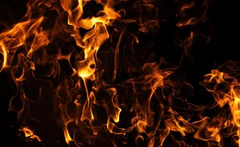 Fire dramatic flame texture. Fire hot blaze motion. Fire burning energy flo.. Stock Photos