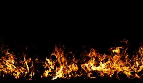 Fire dramatic flame texture. Fire hot blaze motion. Fire burning energy flo.. Stock Photos