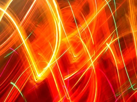 Fire drawing orange abstraction background Foto stock