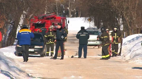 Fire drill 1 Stock Footage 1099990