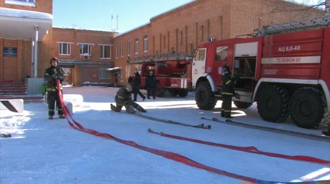 Fire drill 5 Stock Footage 1100084