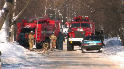 Fire drill 6 Stock Footage 1100124