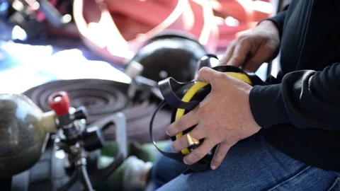 Fire drills in the training center regularly to get ready. Stock Footage 83903886