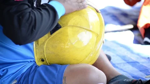 Fire drills in the training center regularly to get ready. Video stock 83903898