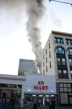 Fire During Comic Con 2024 Stock Photos