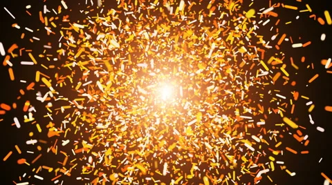 Fire dust particle explosion, Light ray effect. UHD 4k 3840x2160. Stock Footage 64572381