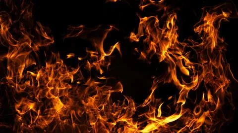 Fire dynamic heat pattern. Fire dramatic flame energy. Fire glowing blaze bac Stock Photos