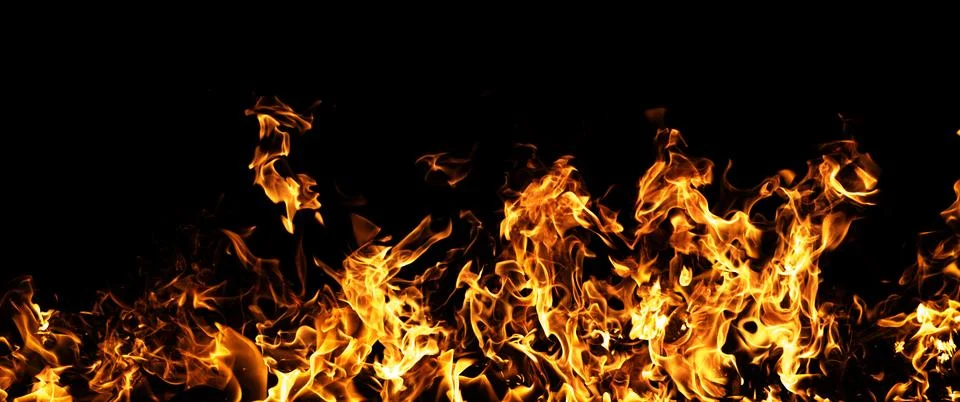 Fire dynamic heat pattern. Fire dramatic flame energy. Fire glowing blaze bac Stock Photos