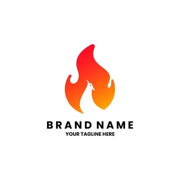Fire eagle logo design vector Stock Illustration