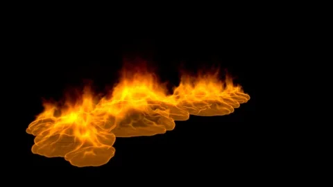 Fire Effect Full HD 1920×1080 Alpha Channel 스톡 동영상 104777522