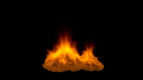 Fire Effect Full HD 1920×1080 Alpha Channel 스톡 동영상 104777722