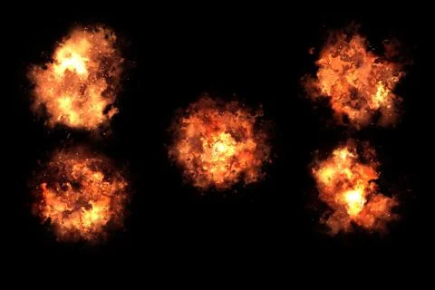 Fire effect with particles , sparkles, flame and light on black background... Illustrazione stock