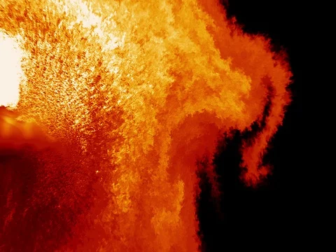 Fire effect transition from left to right Stock Footage 80812193