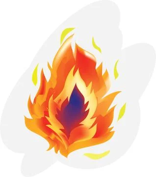 Fire elements in a fantasy world.,fantasy realm adventure mysticism, mystery Stock Illustration