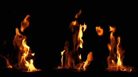 Fire elements filmed on high speed  camera in 4K Stock Footage 95221592