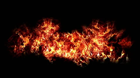 Fire Elements Stock Footage 92837756