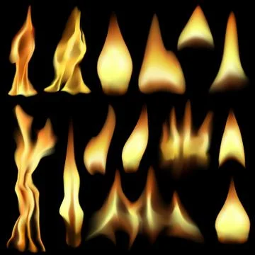 Fire elements Stock Illustration