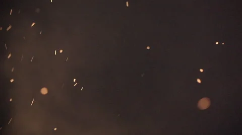 Fire Embers fly in the wind Video stock 47778196