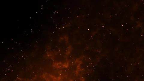 Fire embers Particles 4k, Flying embers, bonfire sparkles. Video stock 311409468