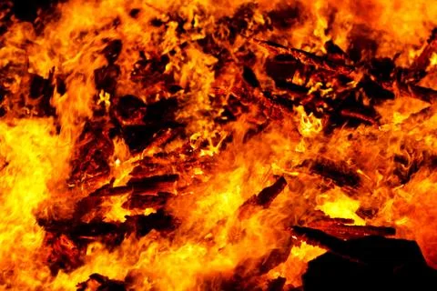 Fire embers Stock Photos