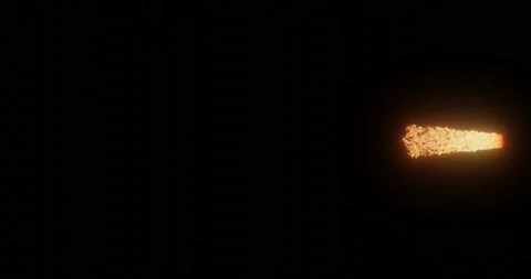 Fire embers sparks of explosion or volcano Stock Footage 219863498