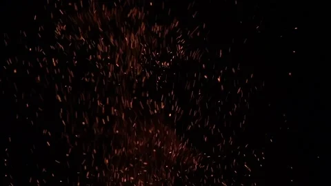 Fire Embers Sparks Stock Footage 231543872