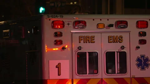 Fire EMS Ambulance CU DC 0302 動画素材 171291356