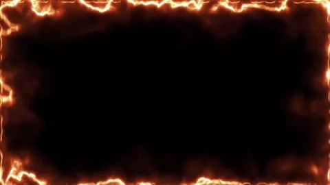 Fire Energy Border Glowing Light Motion 库存影片 346500892