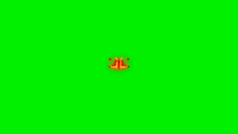Fire energy wave vfx on green screen background Stock Footage 323301134
