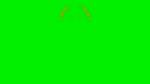 Fire energy wave vfx on green screen background Stock Footage 323301155