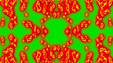 Fire energy wave vfx on green screen background Stock Footage 323301156