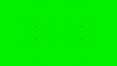 Fire energy wave vfx on green screen background Stock Footage 324498482