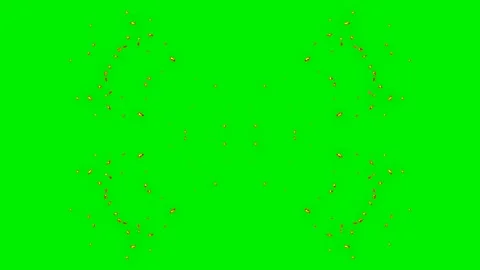Fire energy wave vfx on green screen background Stock Footage 324498568