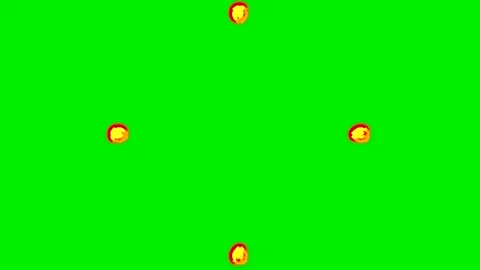 Fire energy wave vfx on green screen background Stock Footage 324499148