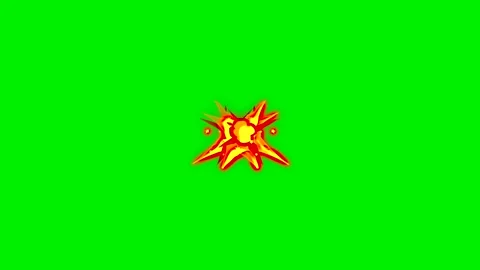 Fire energy wave vfx on green screen background Stock Footage 324499285
