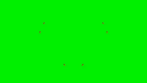 Fire energy wave vfx on green screen background Stock Footage 324499295